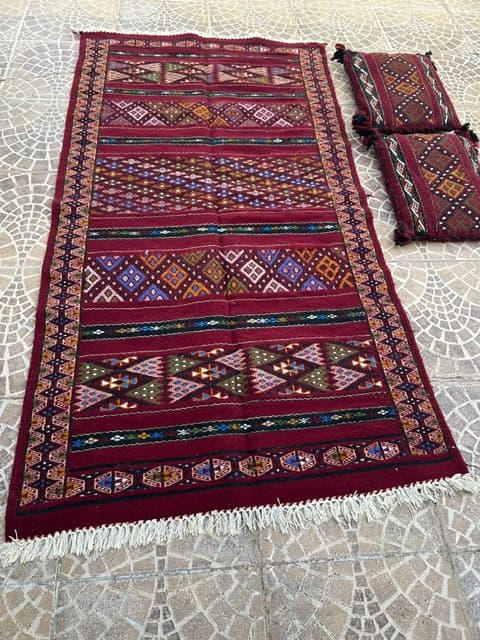 Burgundy Acrylic Carpet