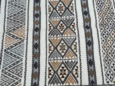 Grey-Beige-Caramel Wool Carpet